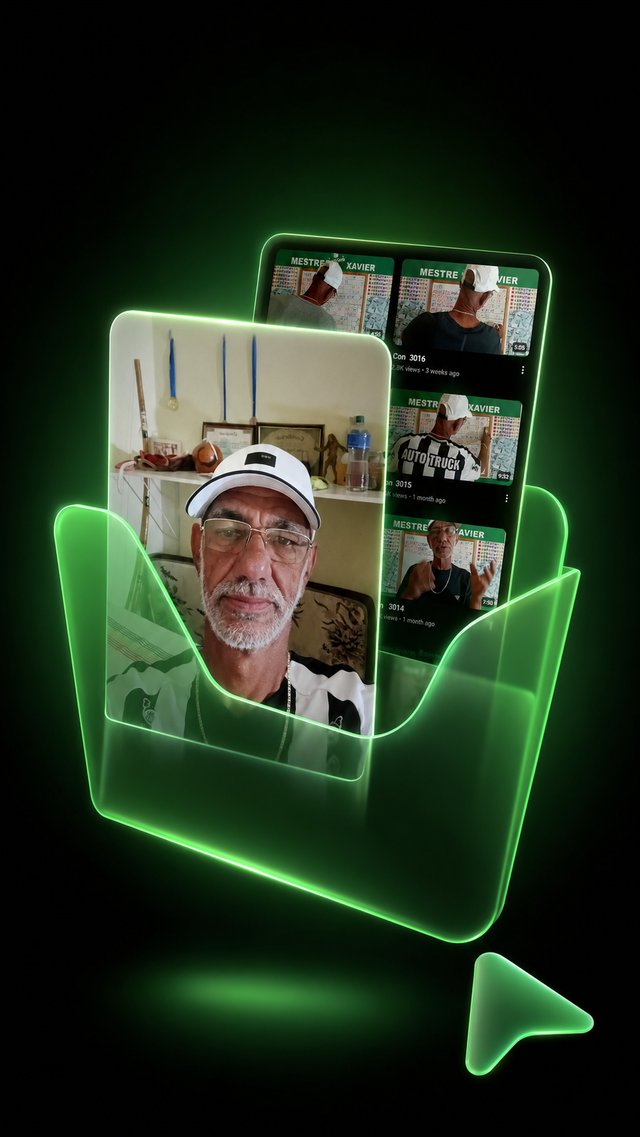 Mestre Xavier ensinando o método no YouTube
